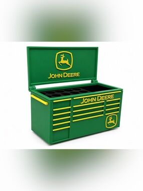John Deere Mini Toolbox Pen And Trinket Holder Desk Top Organizer